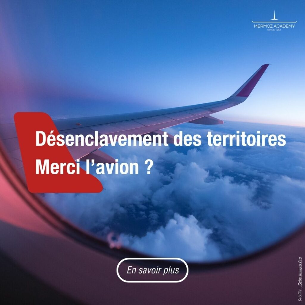 Avion dans ciel au dessus de la France