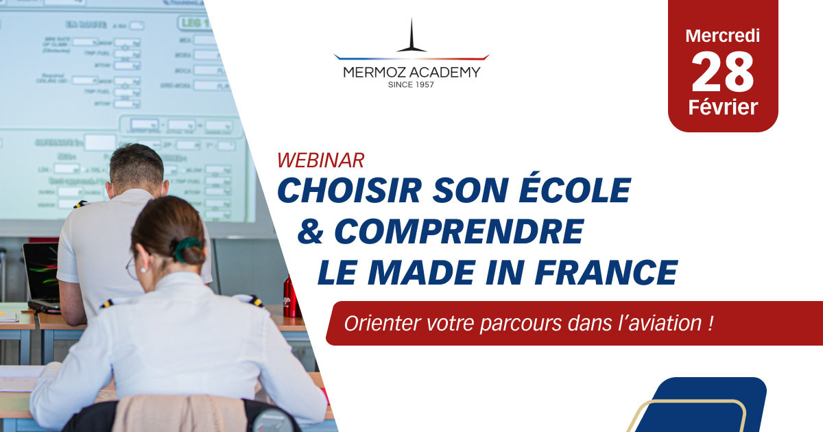 Invitation webinaire du 28/02 2024 à 19H30 - vue d'élèves pilotes en train de travailler des plans de vols.