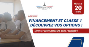 visuel présentant le Webinair financement et classe 1 le 20 mars 2024 à 19h