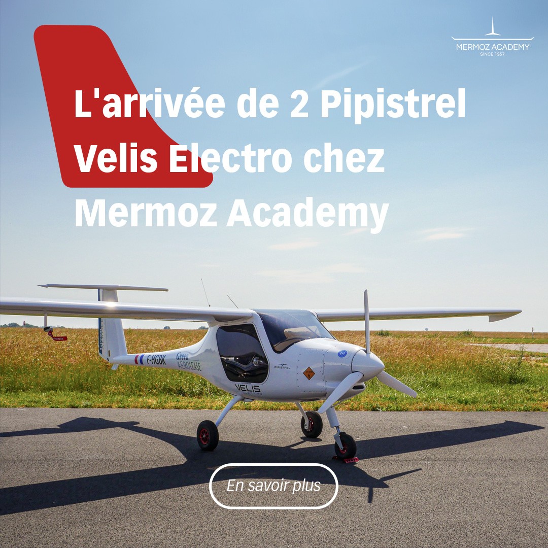 Arrivée de 2 Pipistrel Velis Electro chez Mermoz Academy
